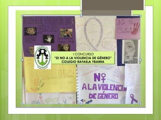Ganadores concurso " Di No a la Violencia de Género" Colegio Rafaela Ybarra 2015-16