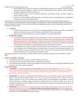 Ganando la batalla de la mente