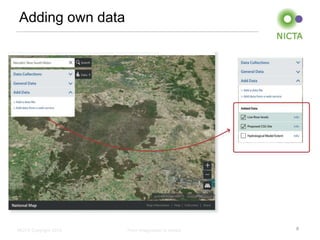 NICTA Copyright 2013 From imagination to impact
Adding own data
8
 