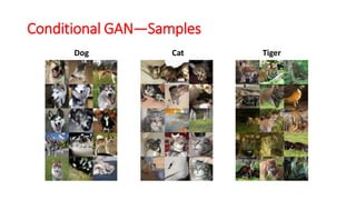 Dog Cat Tiger
Conditional GAN—Samples
 