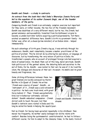 Gandhi and Jinnah