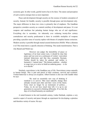 Gandhian concept of human security | PDF