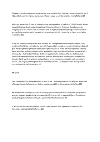 Gandhian Philosophy In Short