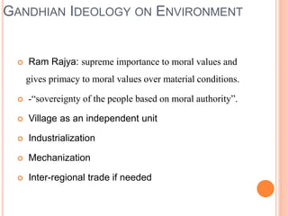 Gandhi as environmentalist | PPT
