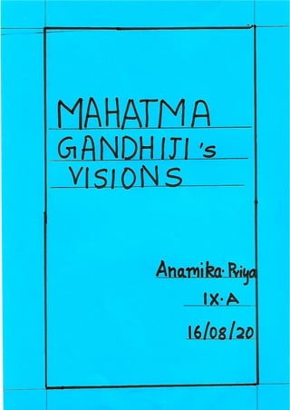 Gandhiji's vision