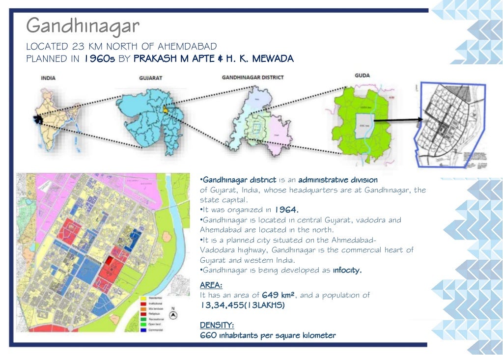 Gandhinagar town planning case study image