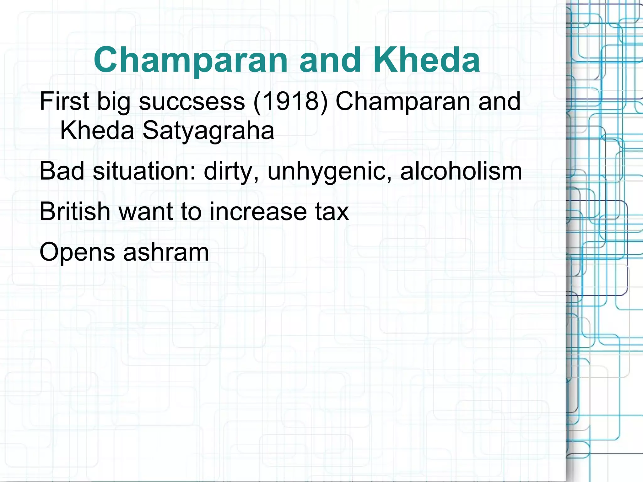 Quick Facts Name:  Mohandas Karamchand Gandhi Date of Birth:  2 nd  October 1869 Place of Birth:  Porbandar, Guajarat, British  India Date of Death:  30 th  January 1948 Place of Death:  New Dehli, India (Assassination) 