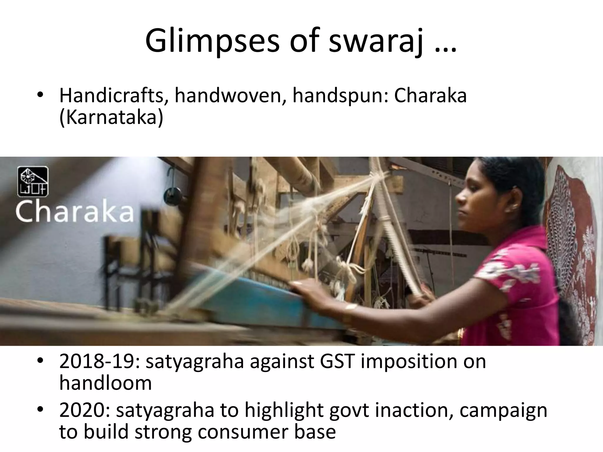 Gandhi Lives: Perspectives on Swaraj, Satyagraha and Self-reliance | PPTX
