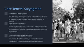 Gandhi's Philosophy and Movements in India's Freedom (1).pptx