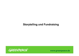 Storytelling und Fundraising
 