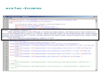 meta Tags - Description 