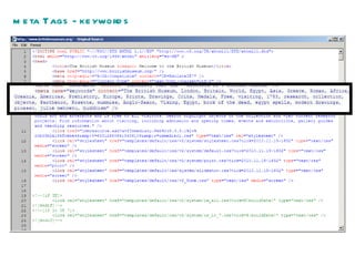 meta Tags - keywords 