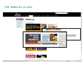 Title Attributes on links 