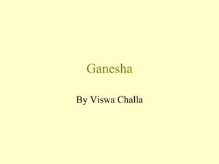 Ganesha By Viswa Challa 