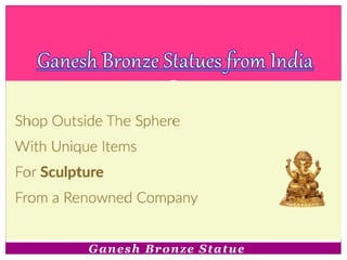 Ganesh Bronze Statue
 