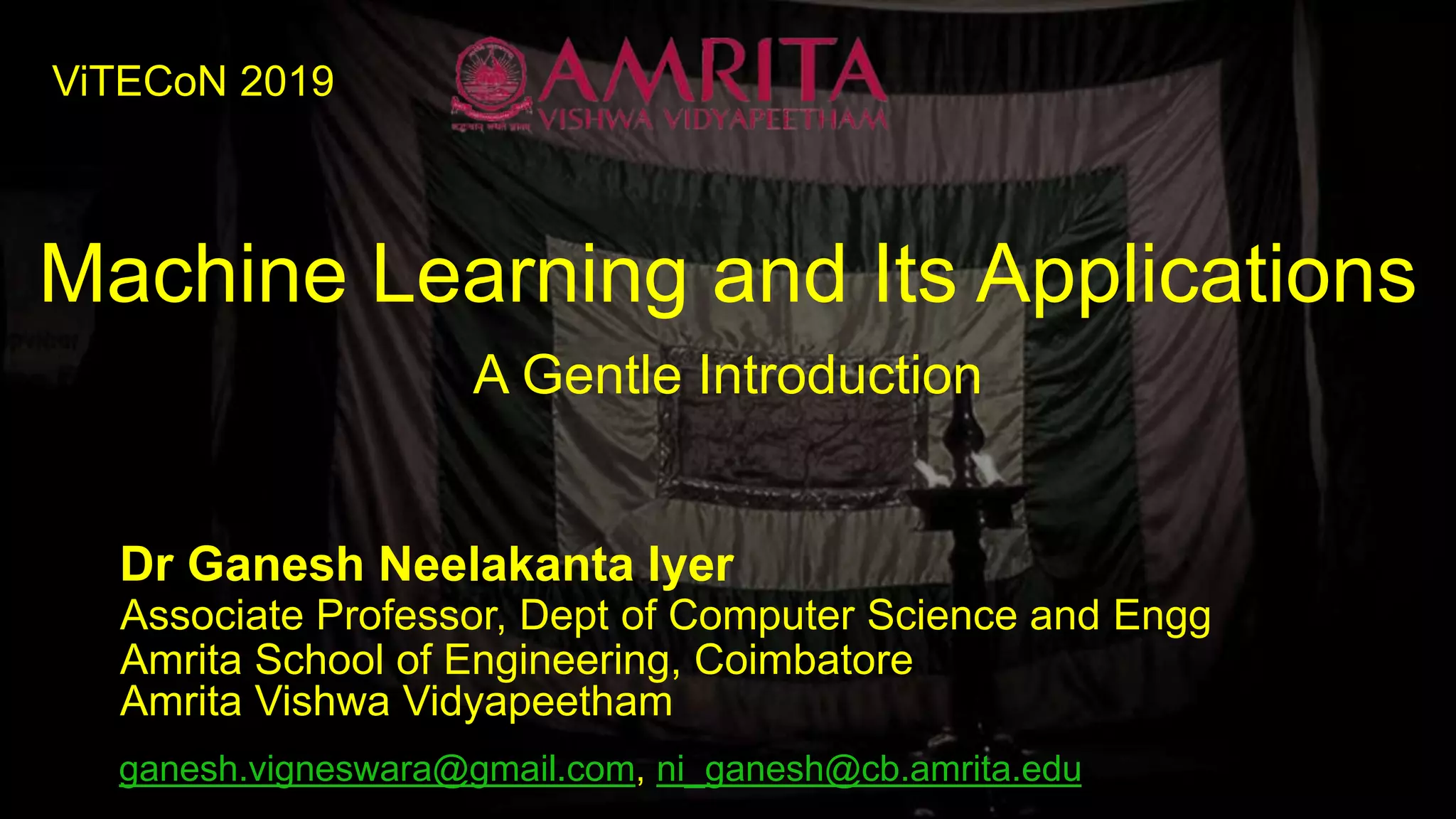 Machine Learning and its Applications | PDF