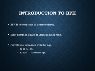 Comprehensive Overview of Benign Prostatic Hyperplasia: Embryology ...