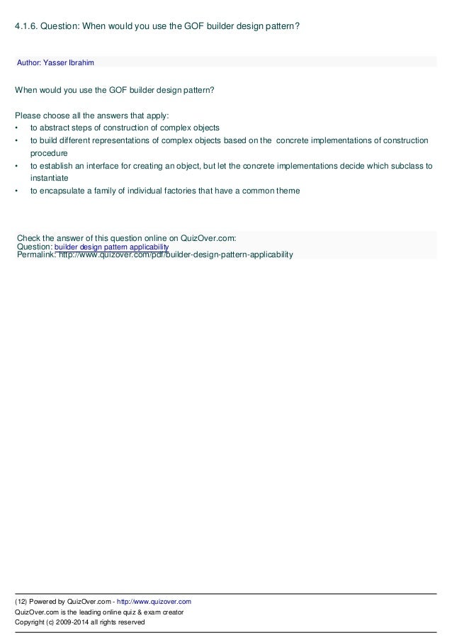 Gang of 4 design patterns java pdf