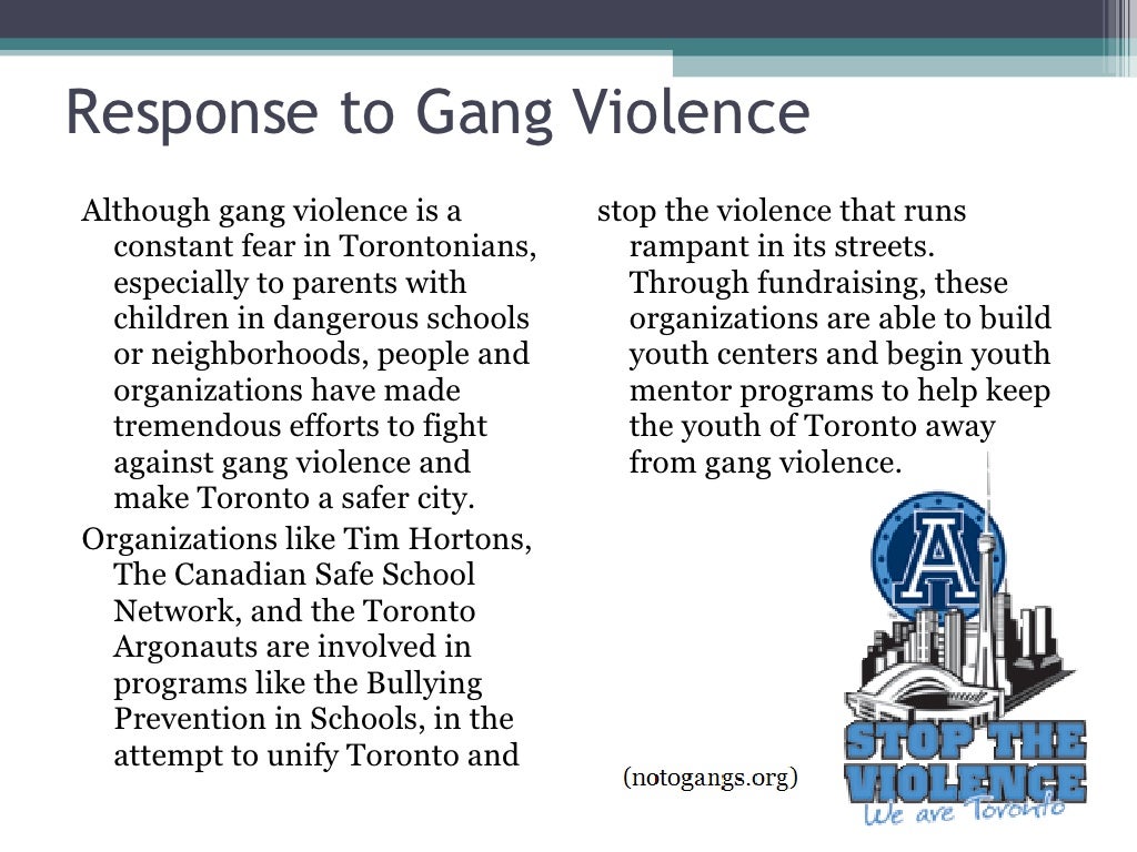 persuasive speech on gang violence