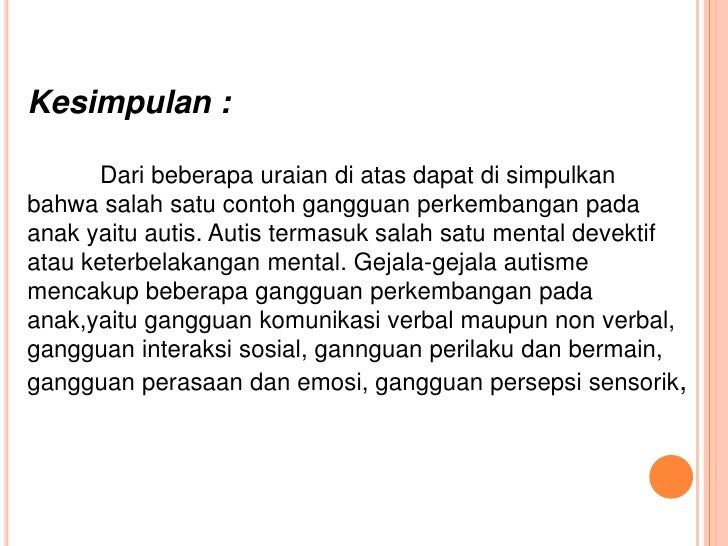 Gangguan perkembangan pada anak (nurul)