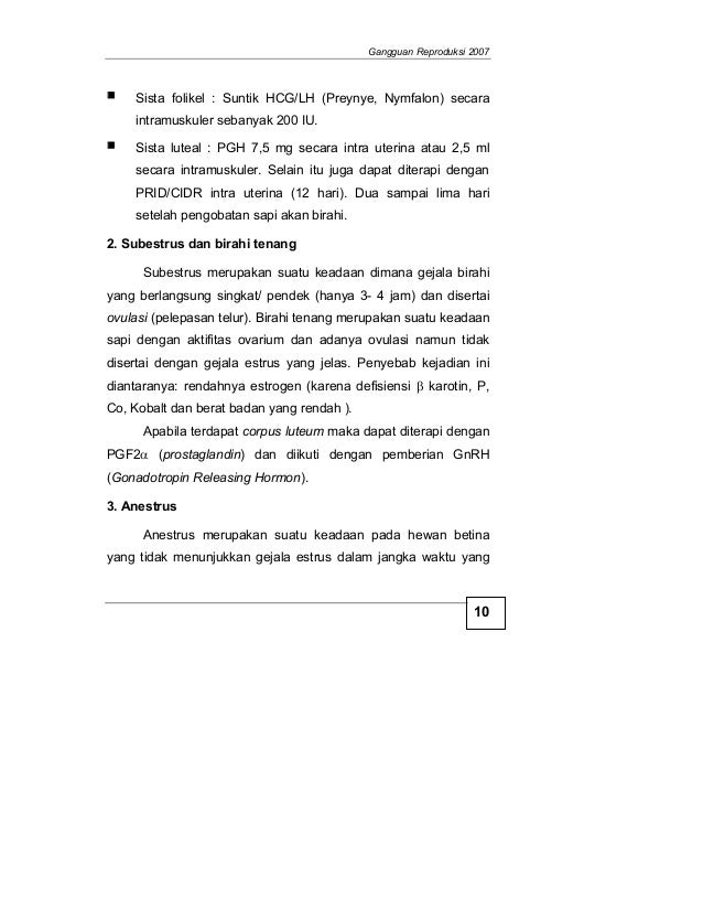 Gangguan Reproduksi