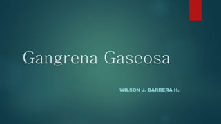 Gangrena Gaseosa
WILSON J. BARRERA H.
 