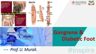 Prof. U. Murali.
Gangrene &
Diabetic Foot
 