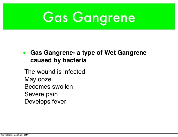 Gangrene symptoms