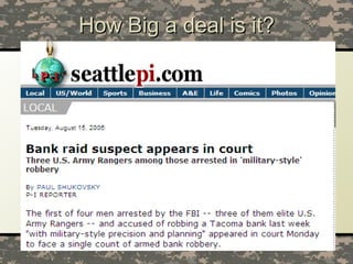 How Big a deal is it? 