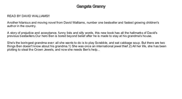 Gangsta Granny Audiobook Free Kids