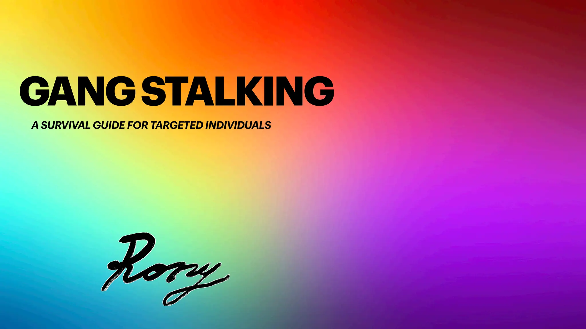 Gang Stalking A survival guide for Targeted Individuals PPT