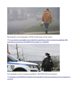 Gangstalking police, fire, first responders, firstnet and covid 19 | PDF