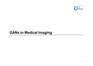 GANs in Medical Imaging
22
 