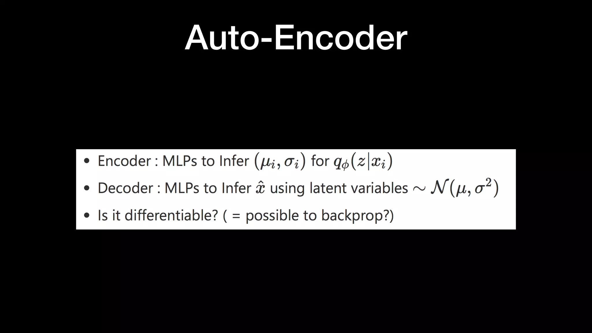 Auto-Encoder
 