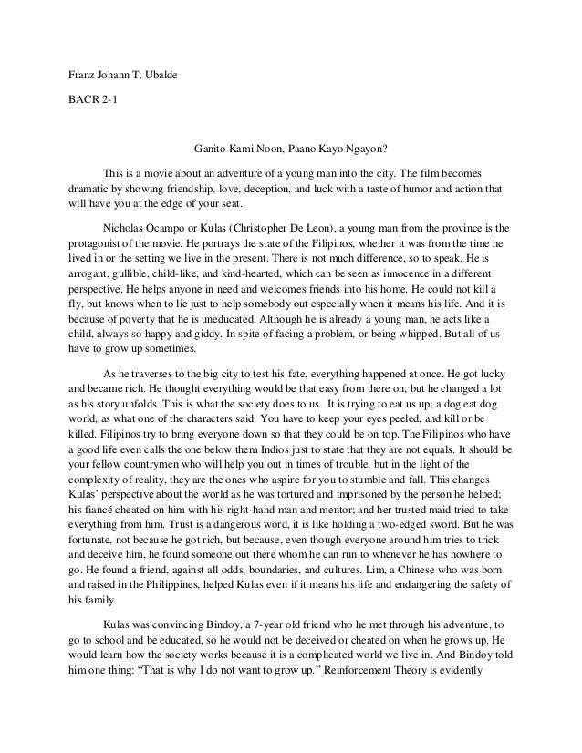 Term paper on movies