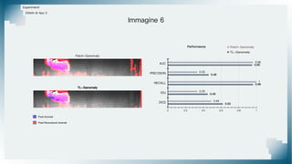 Esperimenti
Difetti di tipo 3
Immagine 6
TL-Ganomaly
Patch-Ganomaly
Pixel Riconosciuti Anomali
Pixel Anomali
 