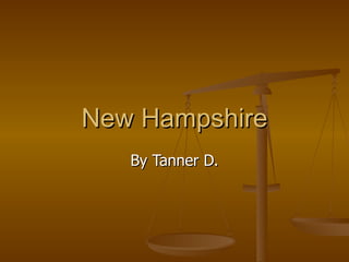New Hampshire By Tanner D. 