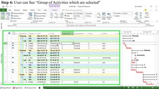 Step 4: User can See “Group of Activities which are selected”
 