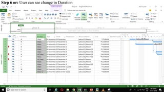 Step 6 or: User can see change in Duration
 