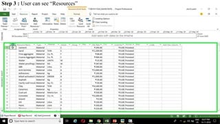 Step 3 : User can see “Resources”
 