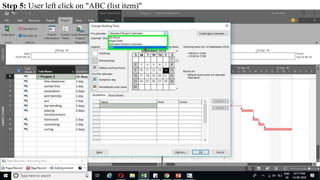 Step 5: User left click on "ABC (list item)"
 