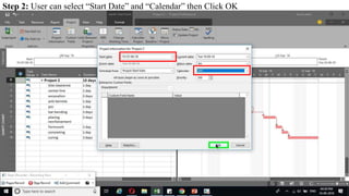 Step 2: User can select “Start Date” and “Calendar” then Click OK
 