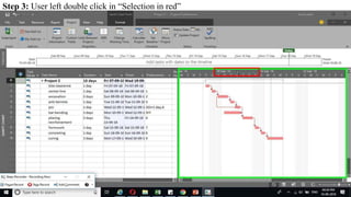 Step 3: User left double click in “Selection in red”
 