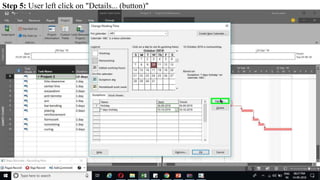 Step 5: User left click on "Details... (button)"
 