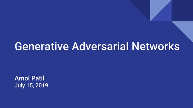 Generative Adversarial Networks (GANs) | PPTX | Graphics Software ...