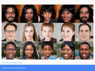 Comparison with Published Works
https://github.com/NVlabs/stylegan
 