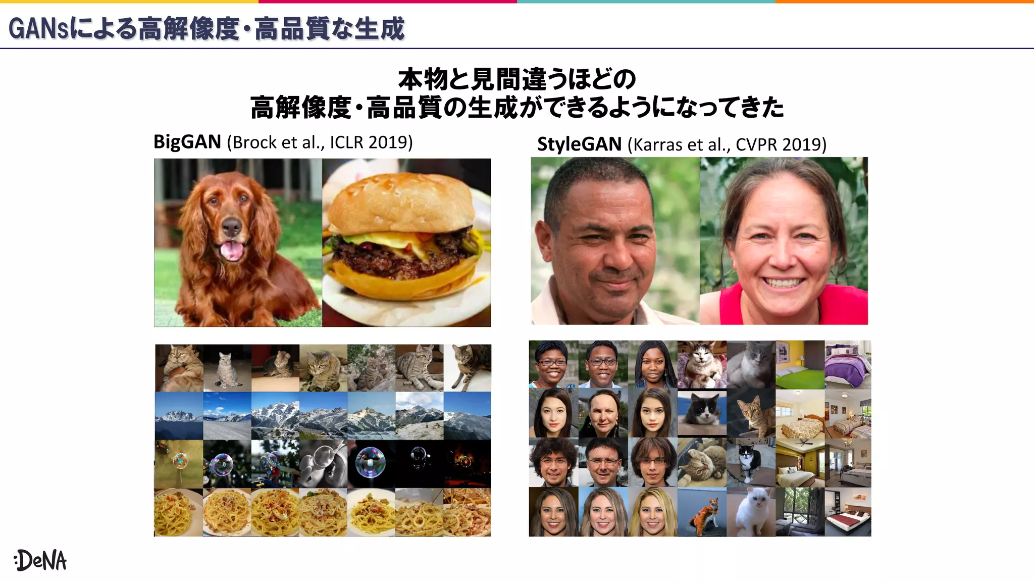 BigGAN (Brock et al., ICLR 2019) StyleGAN (Karras et al., CVPR 2019)
 