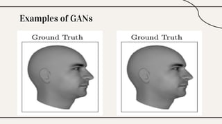 Examples of GANs
 