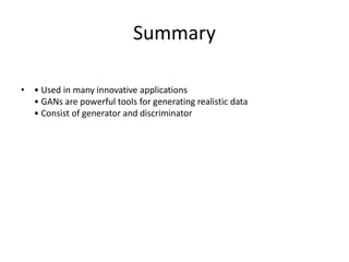 Generative Adversarial Network ppt for beginners . | PPTX