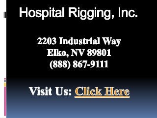 Cranes Gantry - Hospital Rigging, Inc. (888) 867-9111
